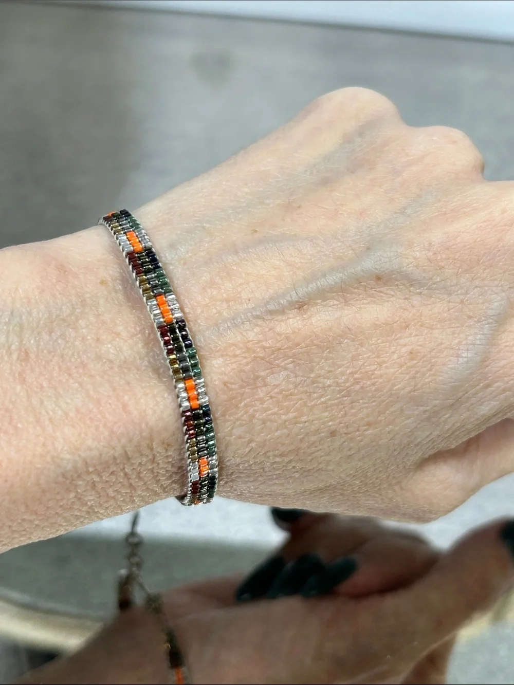 Chipita 925 Multicolor Glass Beaded Bracelet